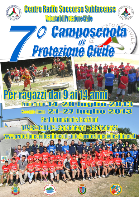 Locandina Campo Scuola 2013 Locandina Campo Scuola 2013
